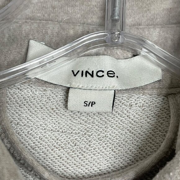 Vince Oversized Cotton Blend Knit Shirt‎ Jacket Women's S Beige Button Front - Picture 3 of 9